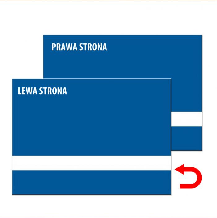 Laminat Dwustronny 3mm 610x305mm niebieski/biały/niebieski