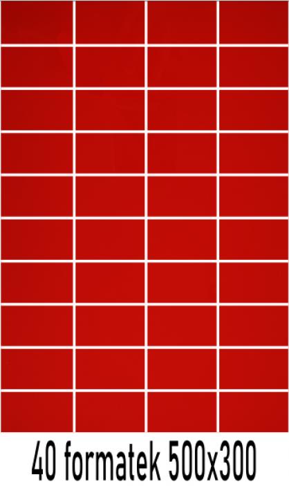 Plexi czerwona 3mm cięta na formatki 500x300 mm