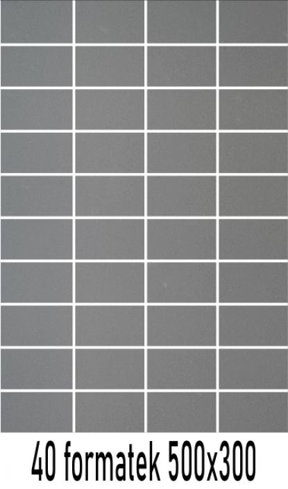 Plexi srebrne lustro 3mm cięte na 500x300mm