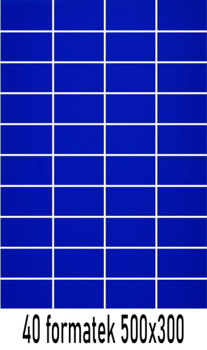 Plexi niebieski 3mm cięta na formatki 500x300 mm