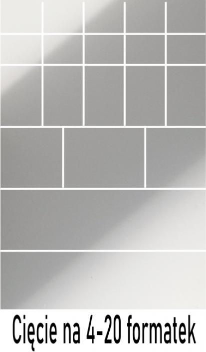 Plexi mrożona satynowa 3mm cięta na 4-20 formatek