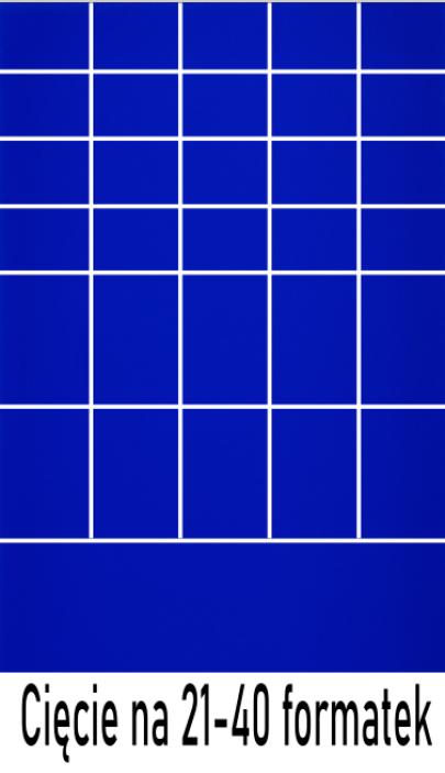 Plexi niebieski 3mm cięta na 21-40 formatek