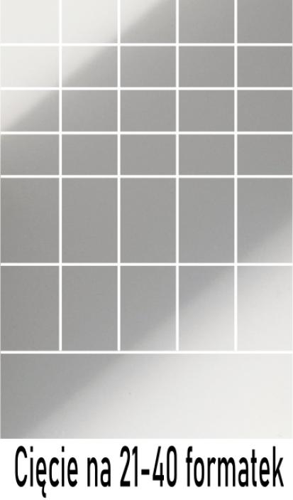 Plexi mrożona satynowa 3mm cięta na 21-40 formatek