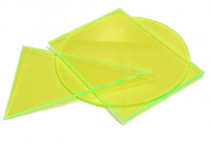  Plexi fluo zielona 3mm Formatka 20x30 cm