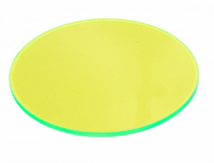 Plexi fluo zielona koło 3mm 