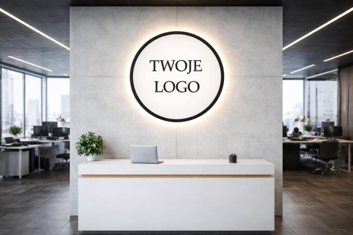 Szyld koło LED 80 cm