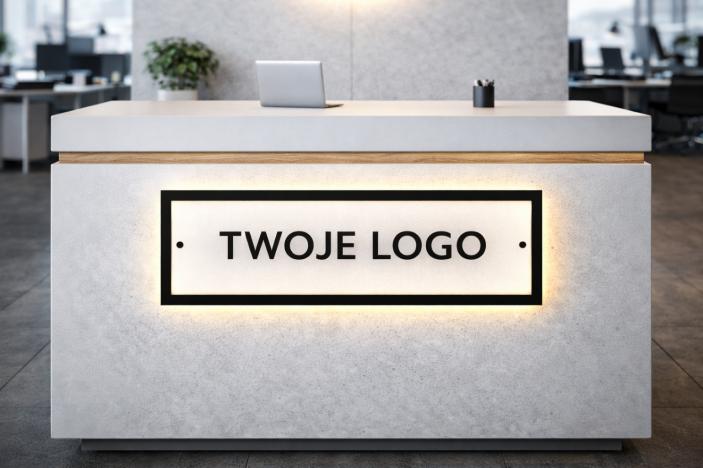 Szyld LED na wymiar z Twoim logo – efekt HALO
