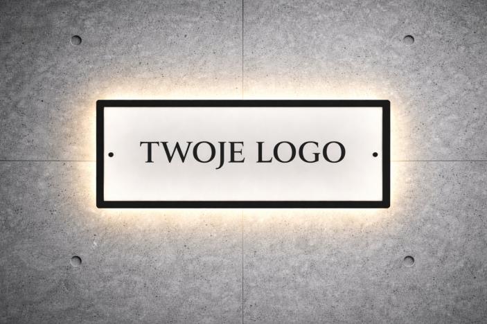 Szyld LED na wymiar z Twoim logo – efekt HALO