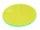 Plexi fluo zielona koło 3mm 