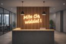 Neon LED – napis „Miło Cię widzieć!”